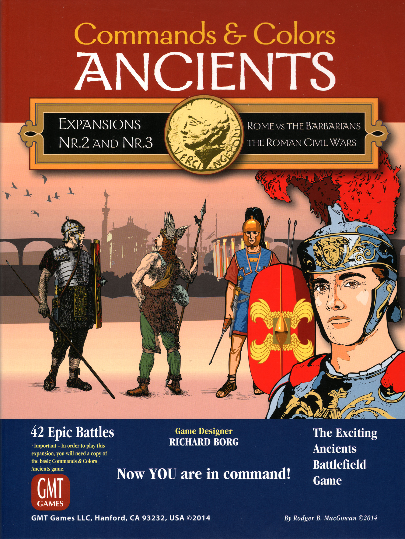 Commands & Colors: Ancients Expansions #2 and #3 – Rome vs the Barbarians;  The Roman Civil Wars