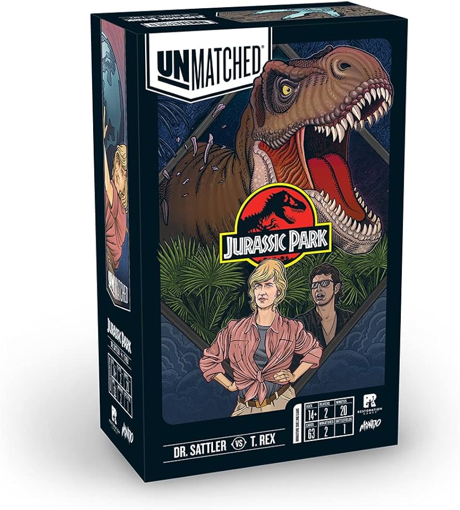 Unmatched: Jurassic Park – Dr.Sattler vs T.Rex (Русские правила)